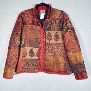 Vintage Barn Fly Jacket Womens M Multicolor Patchwork Field Coat